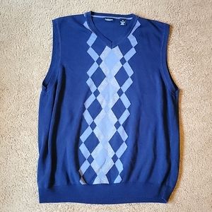 XL VanHeusen Navy Sleeveless V-neck